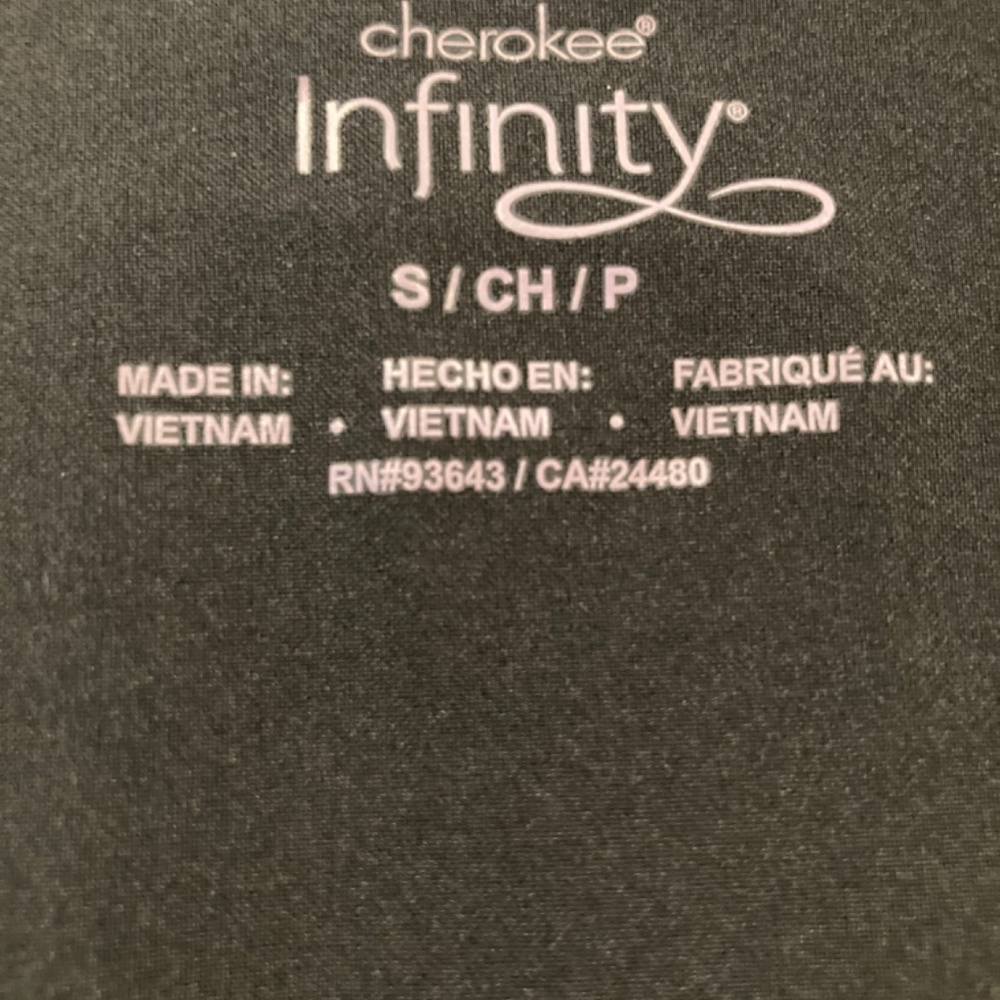 Cherokee Infinity Uniform Scrub Button Up Black D… - image 5